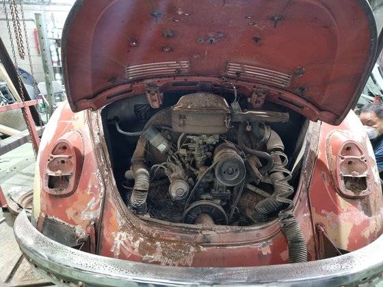 우정2호는 부식 상태가 심각해 형체복원으로 가닥을 잡았다. 심석용 기자