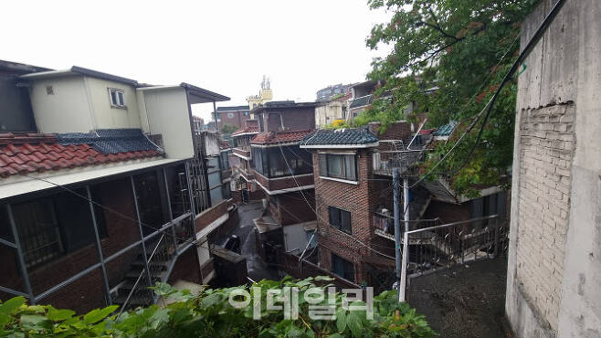 서울 용산구 보광동 일대에 낡은 빌라가 밀집해 있다. (사진=신수정기자)