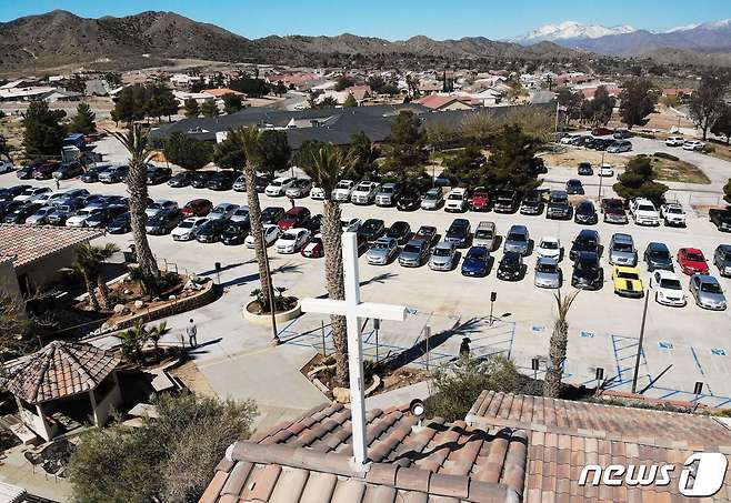 미국 캘리포니아주 샌버다니노카운티 유카밸리 마을의 한 주차장 (본문과 관련없음) 2020.04.12 © AFP=뉴스1