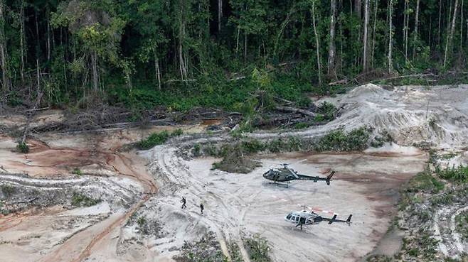 아마존 열대우림 파괴 현장