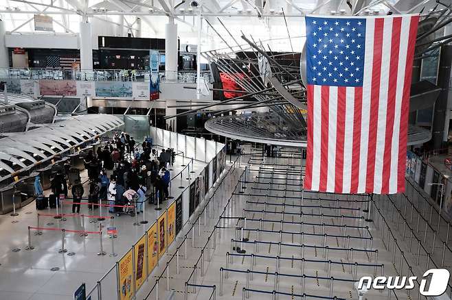 미국 뉴욕주 소재 존 F. 캐네디 국제 공항 모습 2021.01.25 © AFP=뉴스1