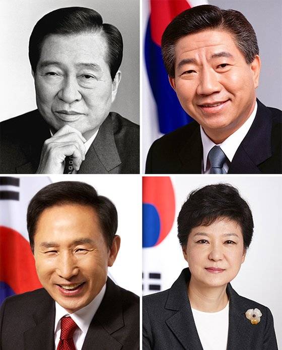 박상훈이 찍은 대통령 사진들. 선거 포스터 등에 쓰였다. [사진 박상훈]