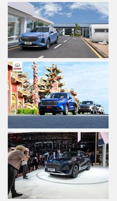 WEY MAQIDUO(Chinese name), HAVAL H6 and WEY Coffee 01 (PRNewsfoto/GWM)