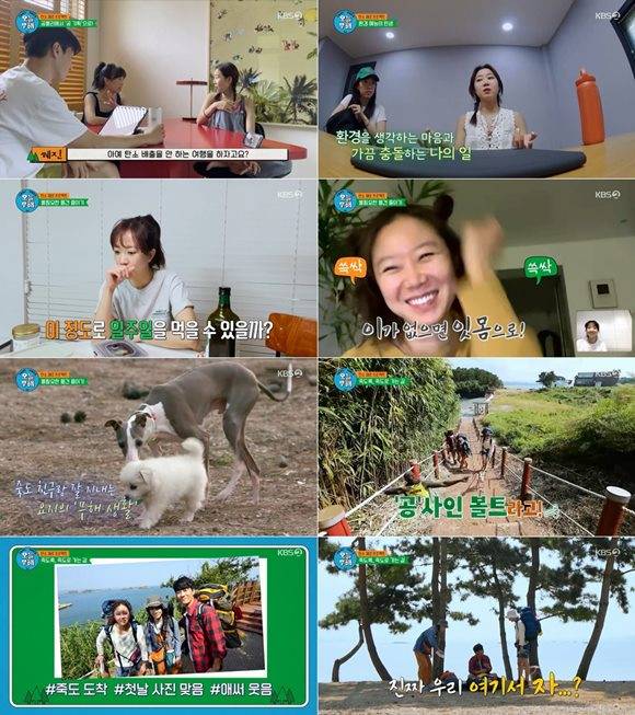 배우 공효진, 이천희, 전혜진이 KBS2 환경 예능 '오늘부터 무해하게'를 통해 '탄소제로 프로젝트'를 실천한다. /방송 화면 캡처