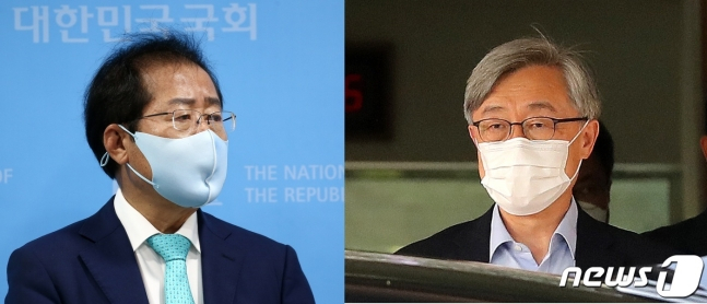 홍준표 국민의힘 대선 경선 후보(왼쪽), 최재형 전 감사원장. (C) 뉴스1
