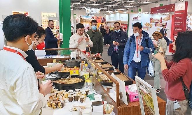 독일 쾰른 국제식품박람회(ANUGA 2021) 현장. aT 제공