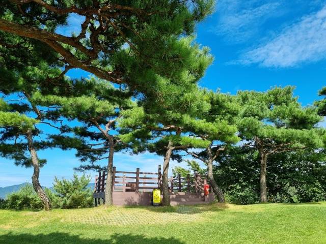 신라CC 남코스 4번 홀 전망대.