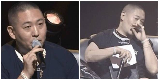 누리꾼들이 지난 15일 Mnet '쇼미더머니 10'에서 염따가 참가자들을 심사하는 기준이 이해가 되지 않는다고 지적했다. /사진=Mnet '쇼미더머니 10' 캡처