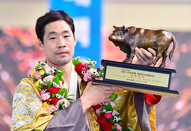 양평군청 이재안, 영양장사 씨름대회 태백장사 등극 [대한씨름협회 제공. 재판매 및 DB 금지]