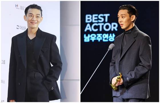 배우 유아인이 영화 '소리도 없이'를 통해 제30회 부일영화상·15회 아시아필름어워즈(AFA) 남우주연상을 수상했다. | 사진=JTBC엔터뉴스·부산국제영화제(BIFF)