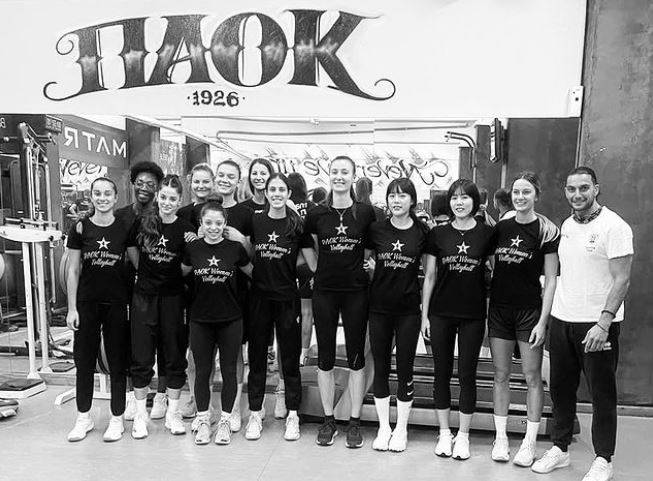 첫 훈련에 참가한 이재영·다영 자매 / 사진 출처 = PAOK 테살로니키 인스타그램