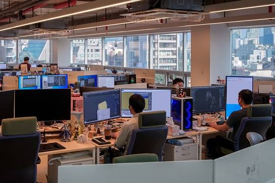 브이에이게임즈 사무실 전경.