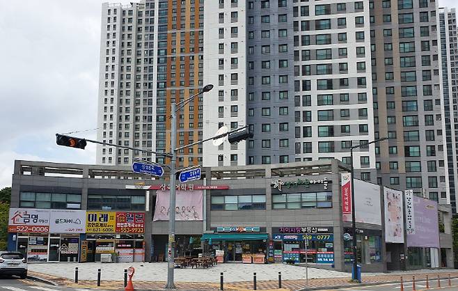 천안 시티자이 단지 내 상가 현장사진 [사진 제공 = 군인공제회]