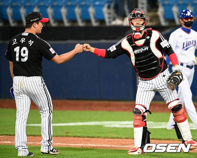 LG 트윈스 고우석과 이성우 / OSEN DB