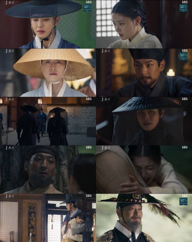 SBS 월화드라마 '홍천기'가 김유정과 안효섭이 소중한 사람을 잃으며 연이은 비극을 보여준 가운데, 동시간대 시청률 1위를 기록했다. /SBS 방송화면 캡처