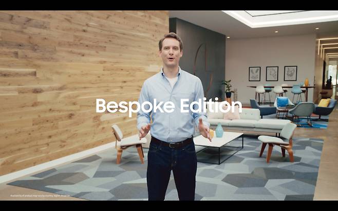 스티븐 호크 삼성전자 미국법인 프로가 갤럭시 언팩 파트 2 행사에서 발표를 하고 있다. /삼성전자