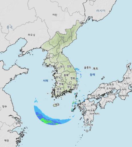 기상청은 오는 21일 경남권 동부와 경북 남부 동해안에 비가 오는 곳이 있을 것으로 예보했다. [사진=기상청]