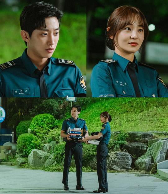 KBS2 ‘경찰수업’서 호흡을 맞춘 진영과 김재인. 사진제공|KBS