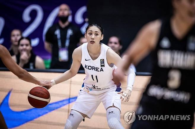지난달 여자 아시아컵에서 강이슬 경기 장면 [FIBA 홈페이지 캡처. 재판매 및 DB 금지]