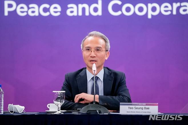 [서울=뉴시스]외교부는 여승배 차관부 주재로 '2021 동북아평화협력 정부 간 협의회'가 진행됐다고 21일 밝혔다. (사진=외교부 제공) 2021.10.21