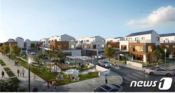 부산 에코델타시티 스마트빌리지 조성사업 조감도© 뉴스1