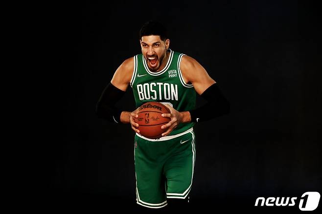 미국프로농구 보스턴 셀틱스의 센터 에네스 칸터. © AFP=뉴스1