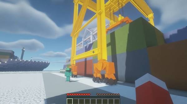 스마트항만에 있는 이 장비에 대한 설명을 확인할 수 있다.(출처=해양수산부 유튜브-해양수산부&nbsp;항만크래프트)