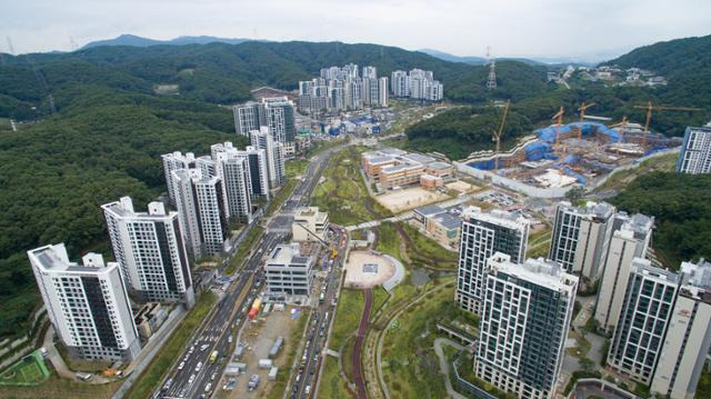 경기 성남시 분당구 대장동 아파트 단지 모습. 뉴스1