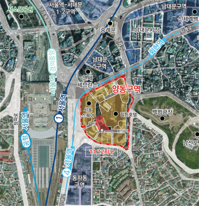 양동구역 제11·12구역 위치도 / 서울시