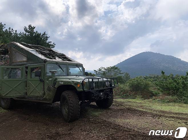 미군 전투차량인 험비© 뉴스1 윤슬빈 기자