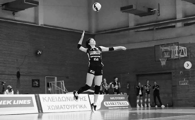 그리스 프로배구 PAOK 테살로니키에서 데뷔전을 치른 이재영. 사진=PAOK 테살로니키 구단 SNS