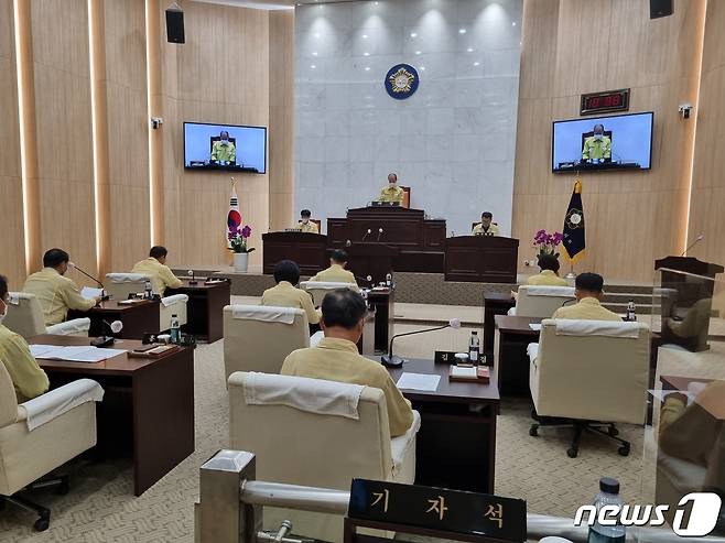 예산군의회 본회의장.© 뉴스1