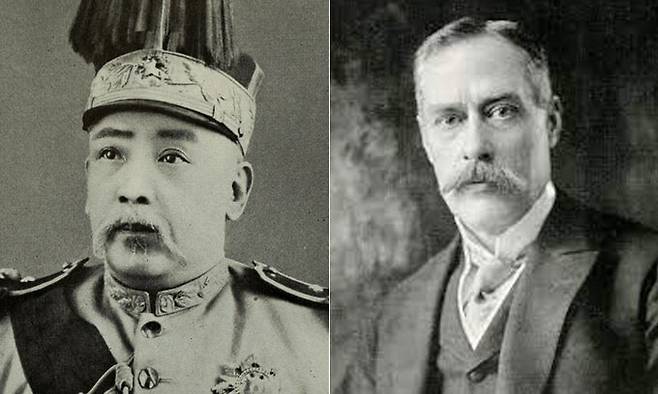 위안스카이(왼쪽)와 굿나우. 출처:위키피디아