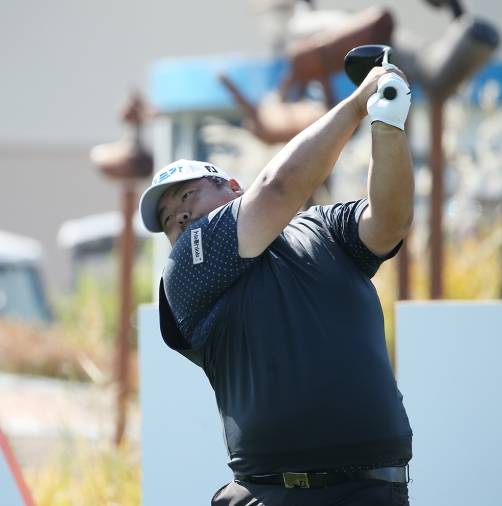 2021년 한국프로골프(KPGA) 코리안투어 하나은행 인비테이셔널에 출전한 유송규 프로. 사진제공=하나은행 인비테이셔널 대회본부