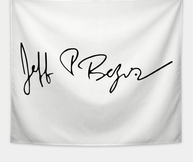 제프 베조스의 서명. [사진 제공 = 다산북스]