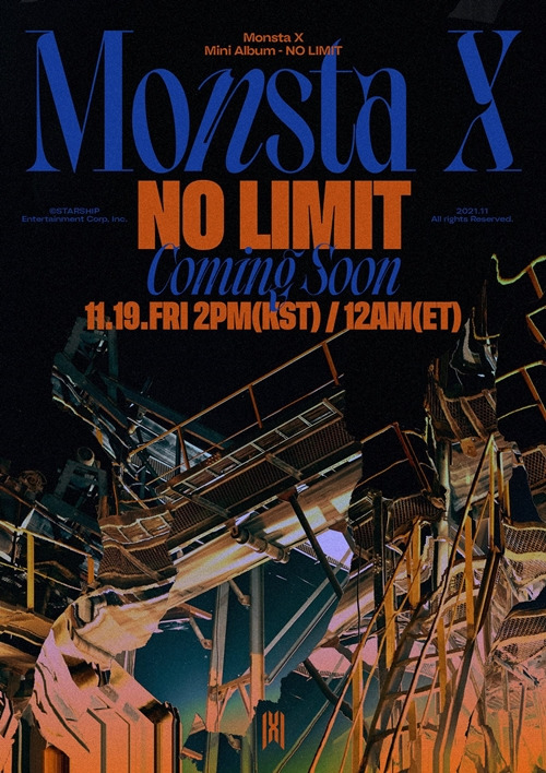 몬스타엑스(MONSTA X)가 오는 11월 19일 컴백을 확정했다.  사진=스타쉽엔터테인먼트