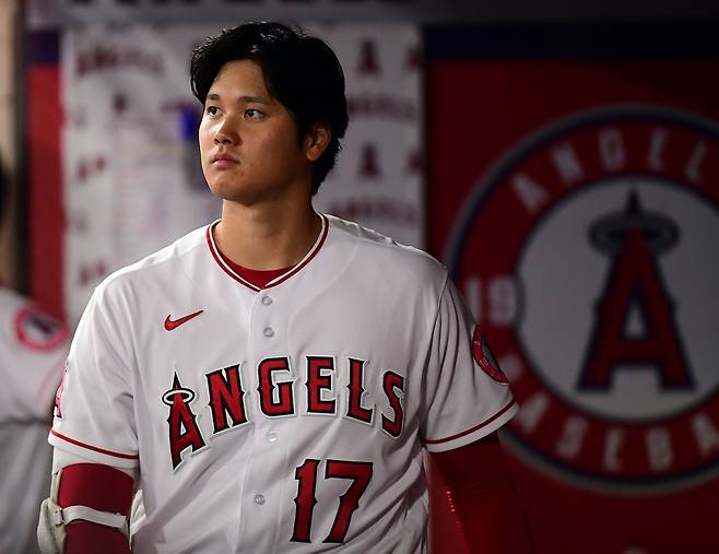2021 메이저리그(MLB) 공식 경매 사이트인 MLB옥션에서 25일(이하 한국시각) 오타니 쇼헤이의 유니폼이 2만2600달러(약 2640만원)에 낙찰됐다. 사진은 지난달 23일 현재 경매에 올라온 유니폼을 입고 경기에 출전한 오타니. /사진= 로이터