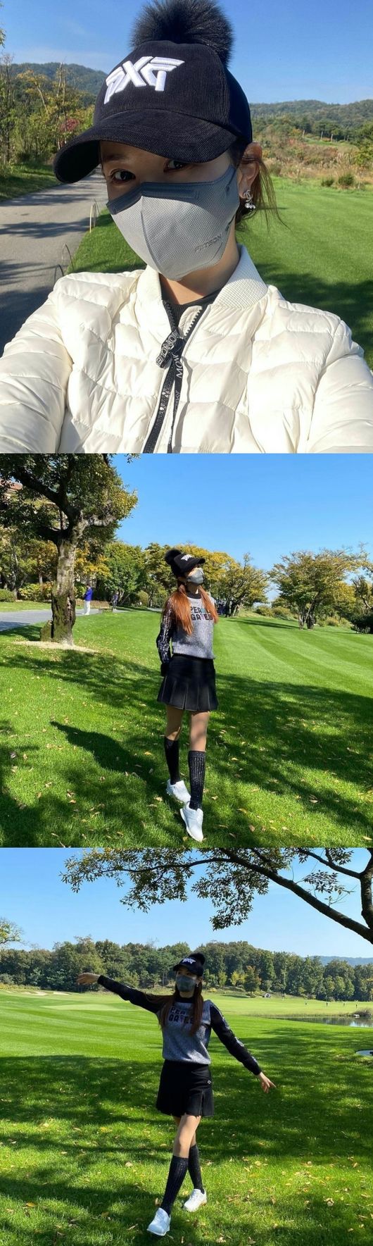 Actor Lee Da-hae has told me about his recent hobby.Lee Da-hae posted several photos on his personal instagram on the 25th, along with an article entitled All day # bunker # groundbreaking # golf # hard .. cold .. hungry.Lee Da-hae in the public photo is looking for a golf course in clear weather.Lee Da-hae is showing off her toned golf wear with grey and black and added a cute charm with a cute furdrop-on hat.In particular, Lee Da-hae boasted a slender legs that proved 47kg at 170cm height and impressed him.Meanwhile, Lee Da-hae has been in love with singer Seven for seven years, and the two have been showing off their affection and deep affection through broadcasting and SNS until recently.Lee Da-hae SNS