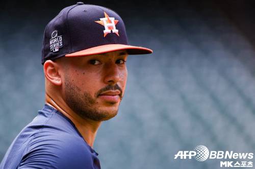 카를로스 코레아가 훈련을 소화하고 있다. 사진(美 휴스턴)=ⓒAFPBBNews = News1