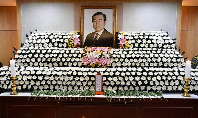 향년 89세를 일기로 사망한 노태우 전 대통령의 빈소가 마련된 서울대병원 장례식장. 사진공동취재단