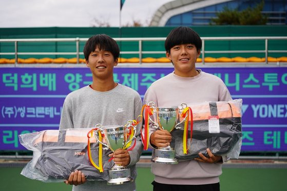 남자 복식 우승 김장준, 서현운 조. [사진 프리랜서 김도원]