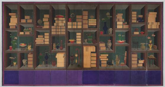 사진 1. 이형록의 ‘책가도’(19세기). [중앙포토]