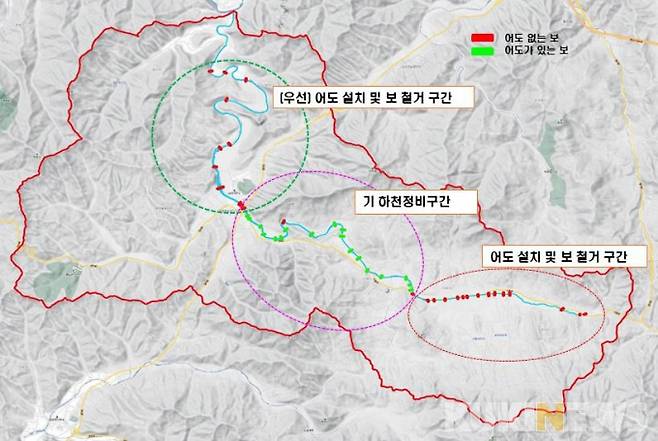 양덕원천 생태하천 복원사업 조감도. (홍천군 제공)