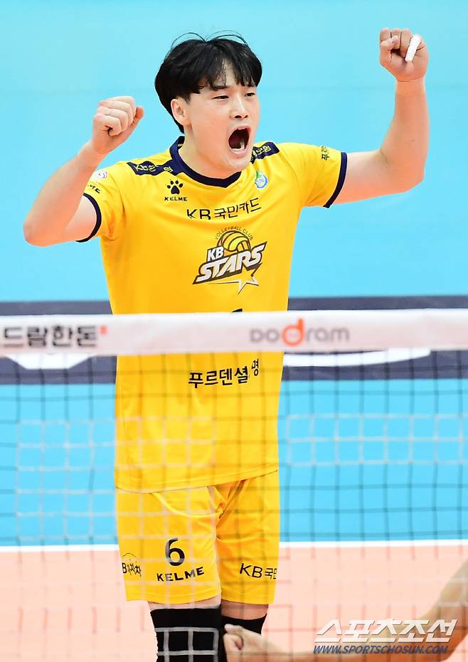 2021-2022 프로배구 KB손해보험과 대한항공의 경기가 3일 의정부실내체육관에서 열렸다. KB손해보험 김정호 

 의정부=최문영 기자 deer@sportschosun.com /2021.11. 03/