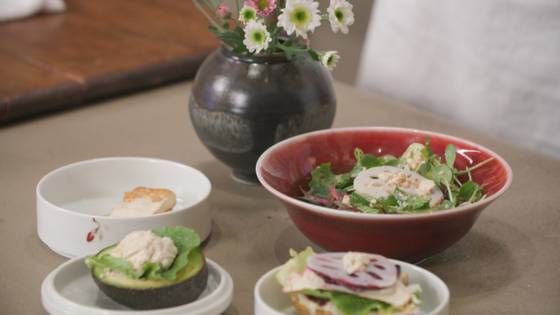 This photo shows temple cuisine made with tofu by Jeong Kwan. [SEOUL TOURISM ORGANIZATION]