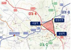 GTX 환승 트라이앵글. [사진=국토교통부]
