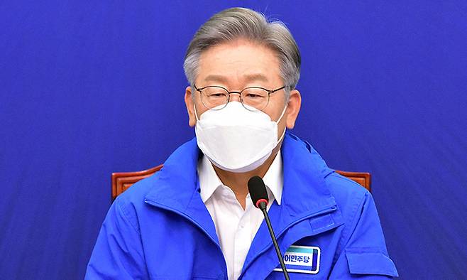 더불어민주당 이재명 대선 후보. 연합뉴스