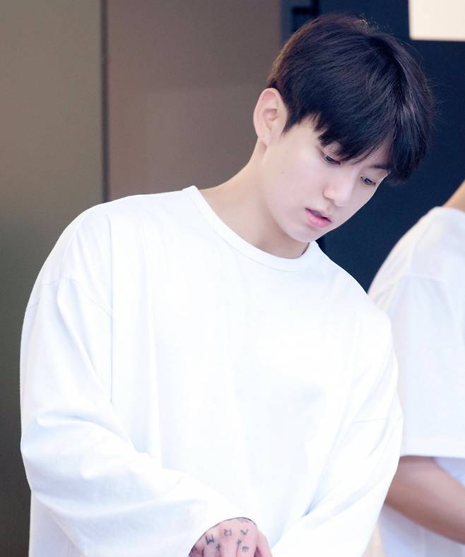 황금막내 황금손 재능..방탄소년단 정국, 개성 넘치는 추상화