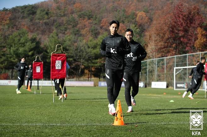 13일 파주 NFC에서 열린 대표팀 훈련 모습 [대한축구협회 제공. 재판매 및 DB 금지]