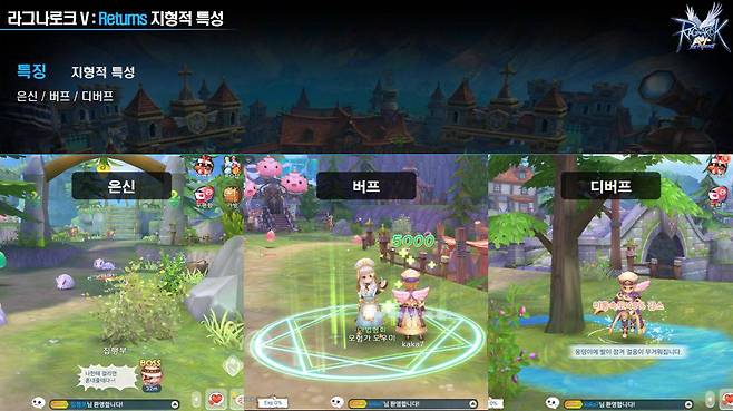 라그나로크V 부활 지역적 특성